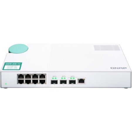 QNAP 8-Port Unmanage 1Gbe Switch, QSW-308-1C-US QSW-308-1C-US
